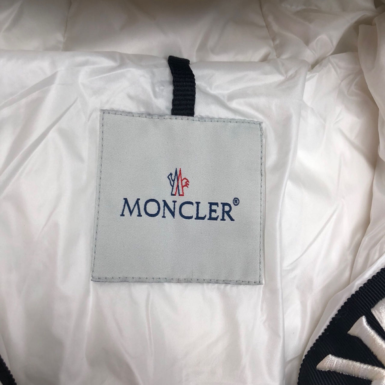 Moncler White Down Montcla Jacket - PerfectKickZ