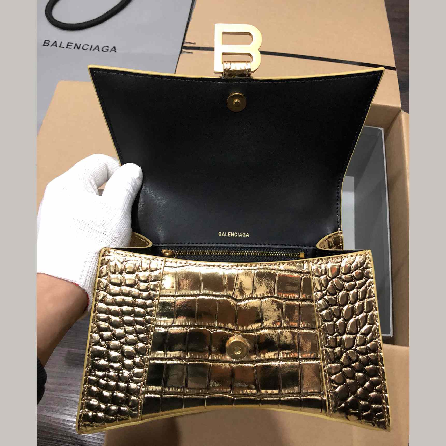 Balenciaga Hour Top Handle Xs Bag  19cm - PerfectKickZ
