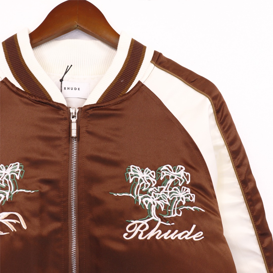 Rhude Souvenier Jacket In Brown - PerfectKickZ