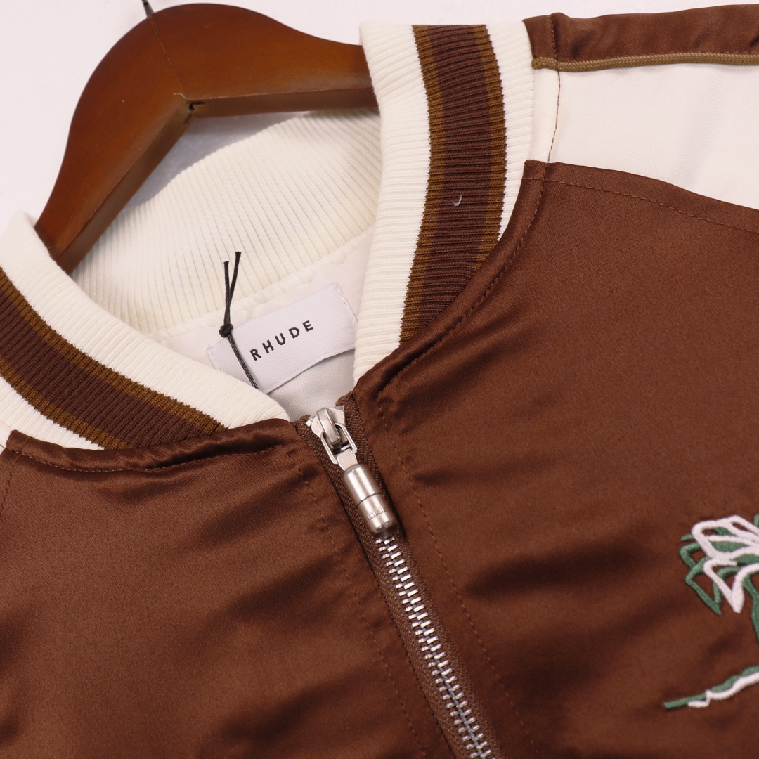 Rhude Souvenier Jacket In Brown - PerfectKickZ