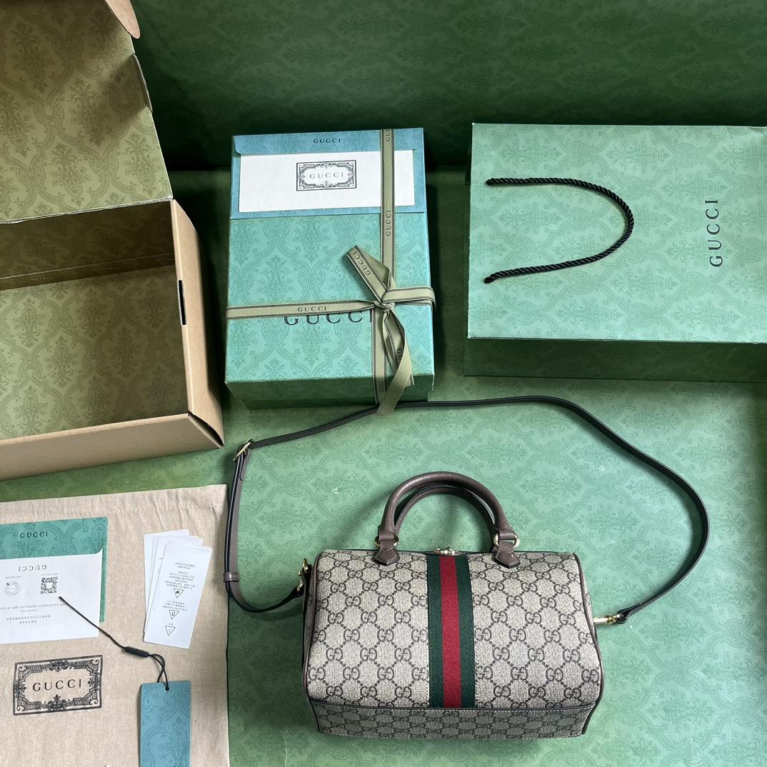 Gucci Ophidia GG Small Top Handle Bag - PerfectKickZ