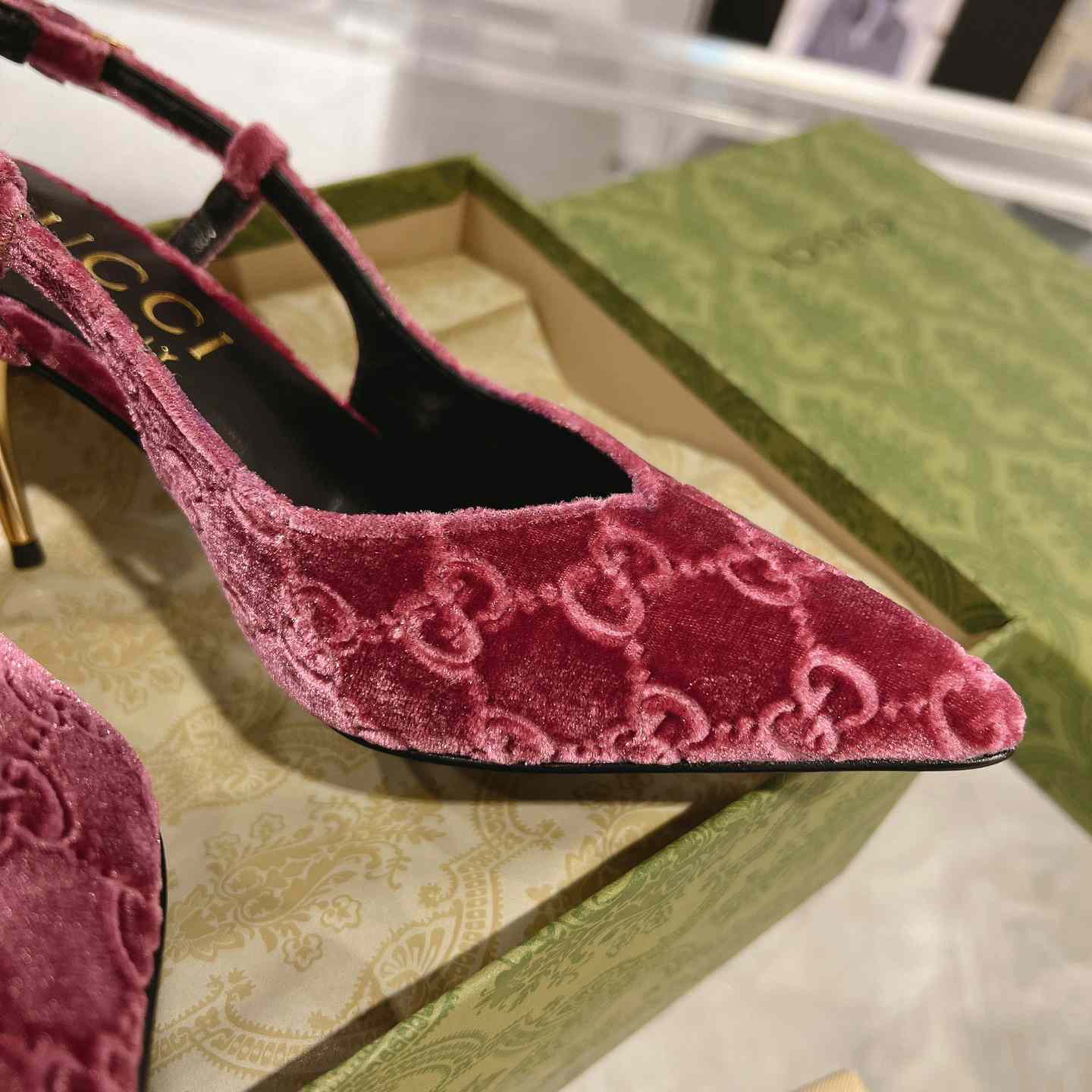 Gucci Women's GG Slingback Pump - PerfectKickZ