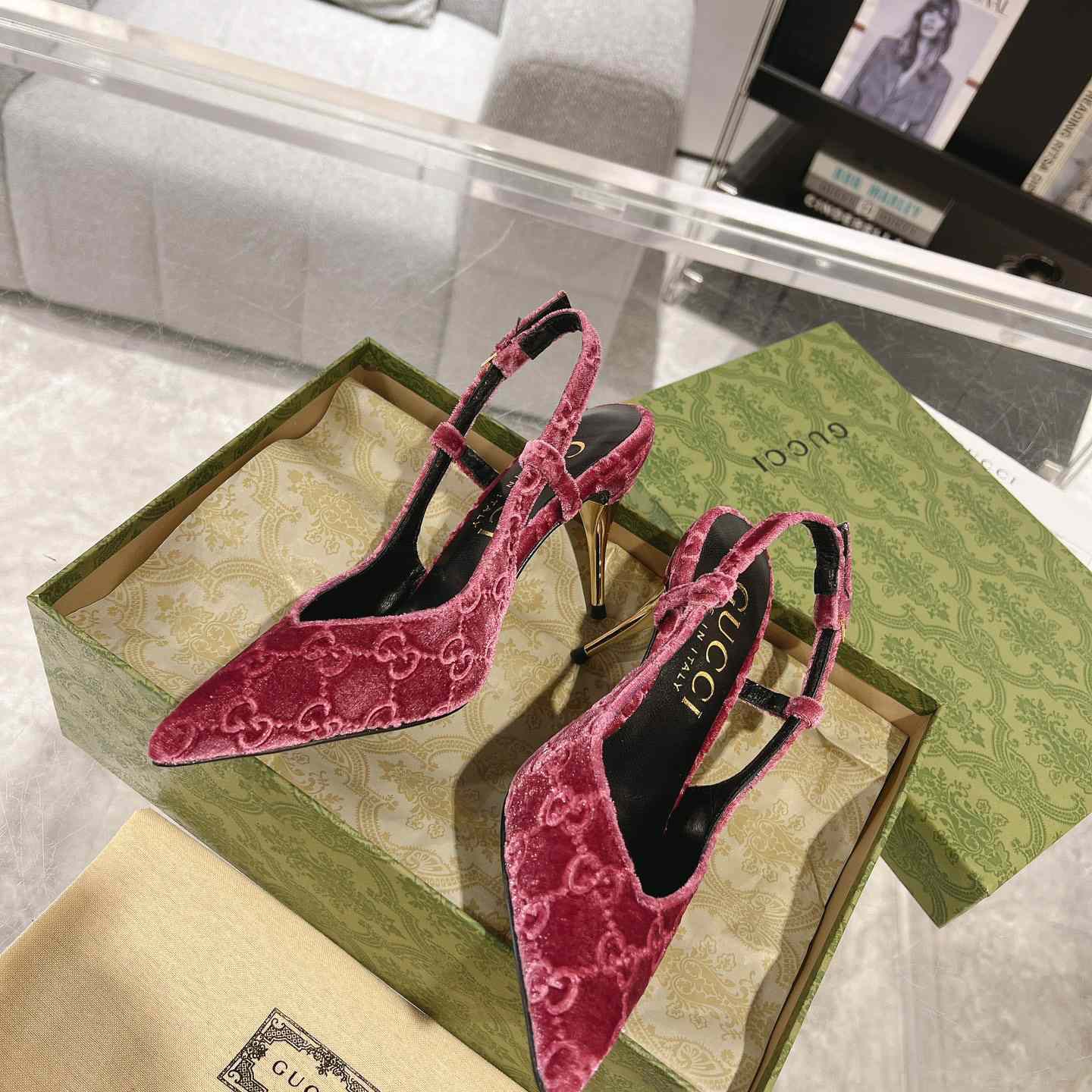 Gucci Women's GG Slingback Pump - PerfectKickZ