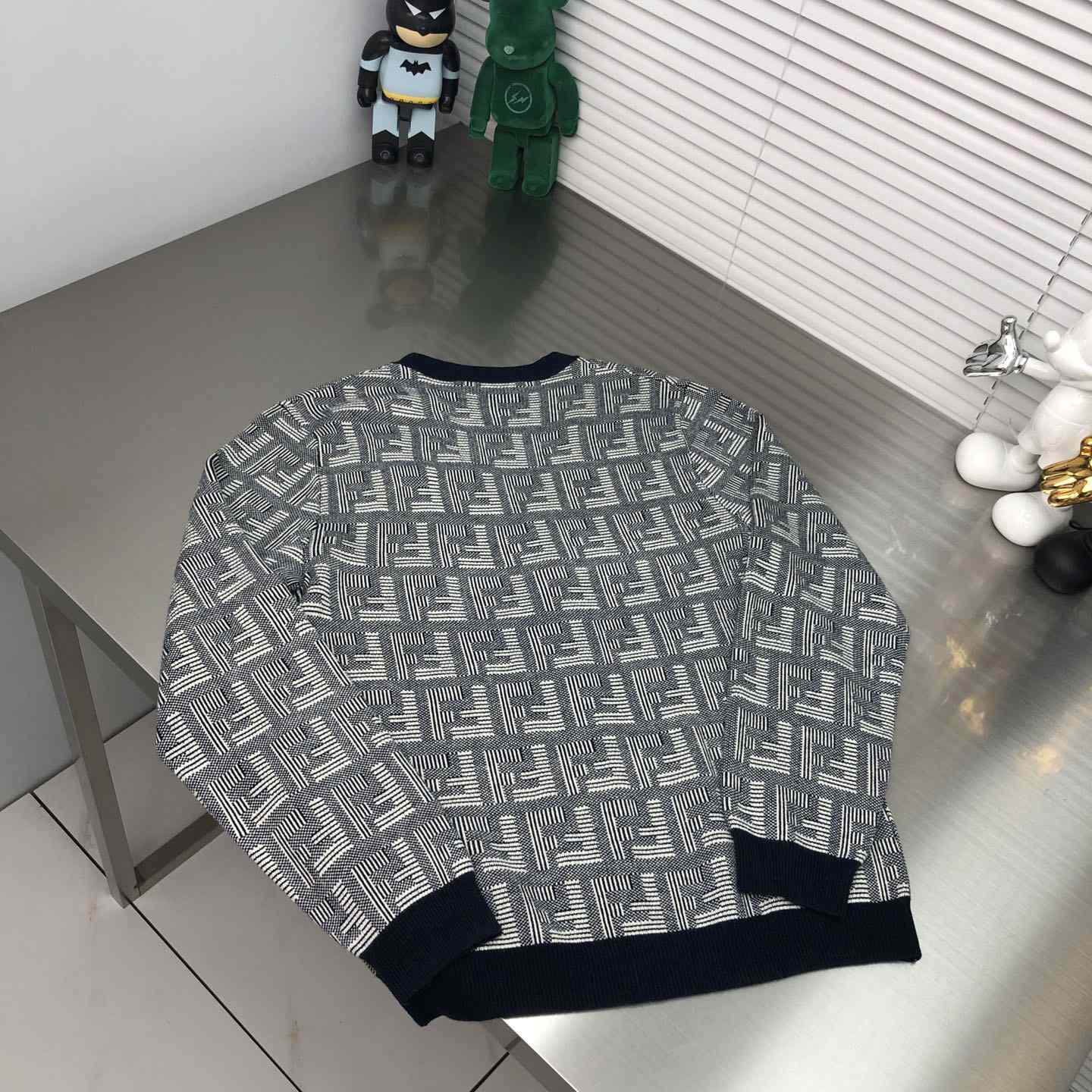 Fendi Blue Wool Cardigan - PerfectKickZ