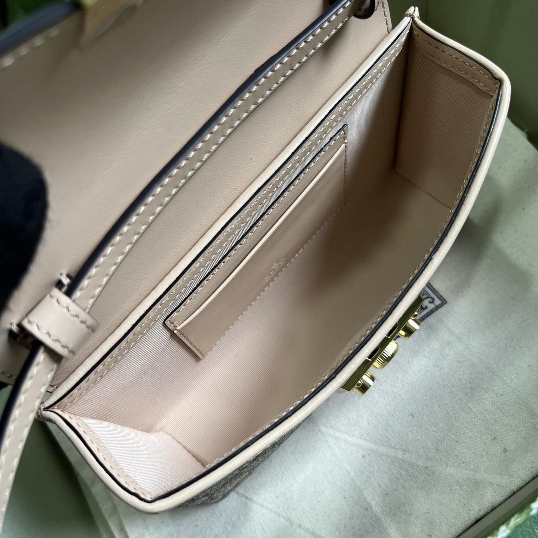 Gucci Padlock Mini Bag With Horsebit Print - PerfectKickZ
