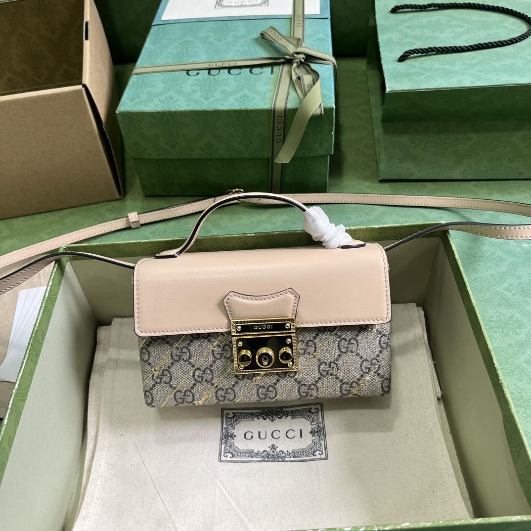 Gucci Padlock Mini Bag With Horsebit Print - PerfectKickZ