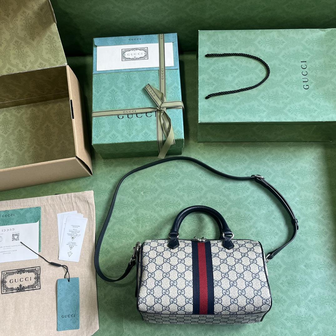 Gucci Ophidia GG Small Top Handle Bag - PerfectKickZ