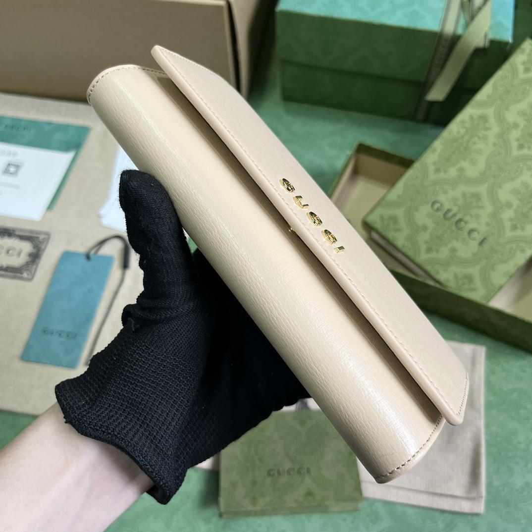 Gucci Continental Wallet With Gucci Script - PerfectKickZ