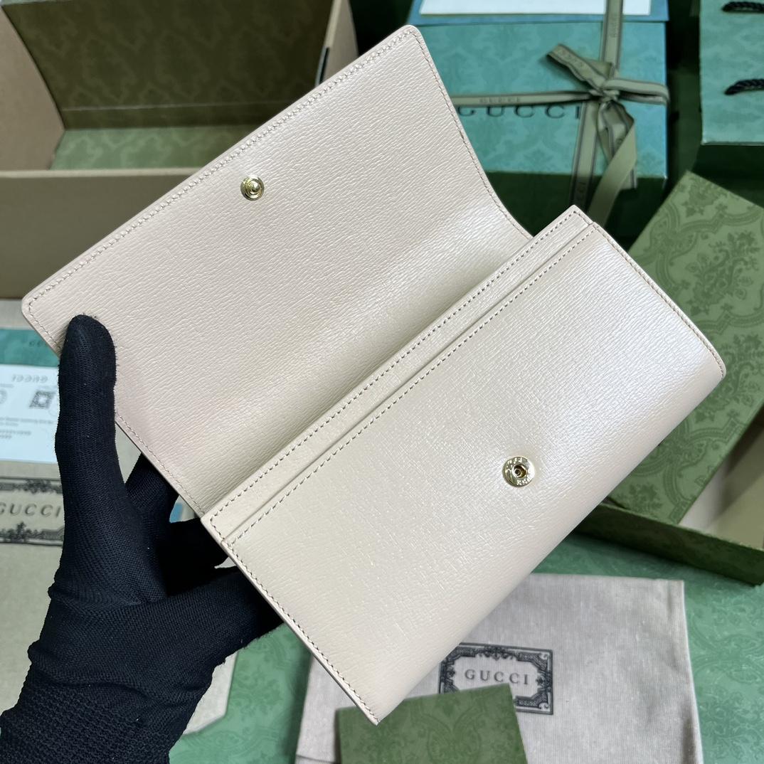 Gucci Continental Wallet With Gucci Script - PerfectKickZ