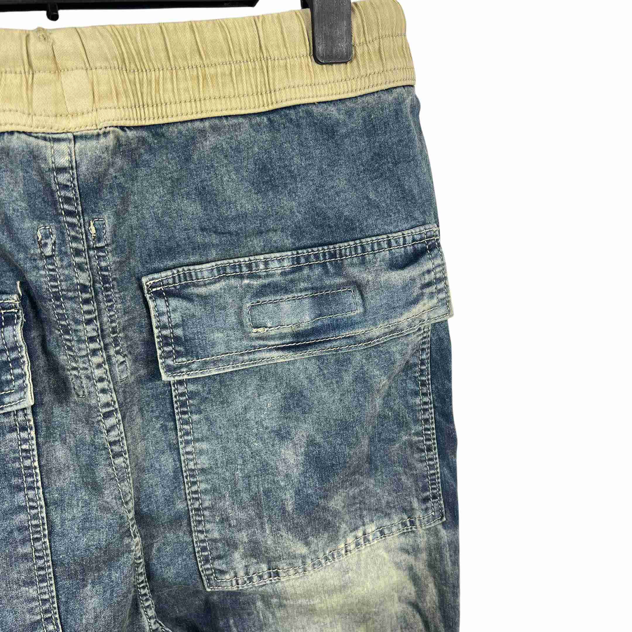 Rick Owens Hustler Denim Pusher Pants - PerfectKickZ