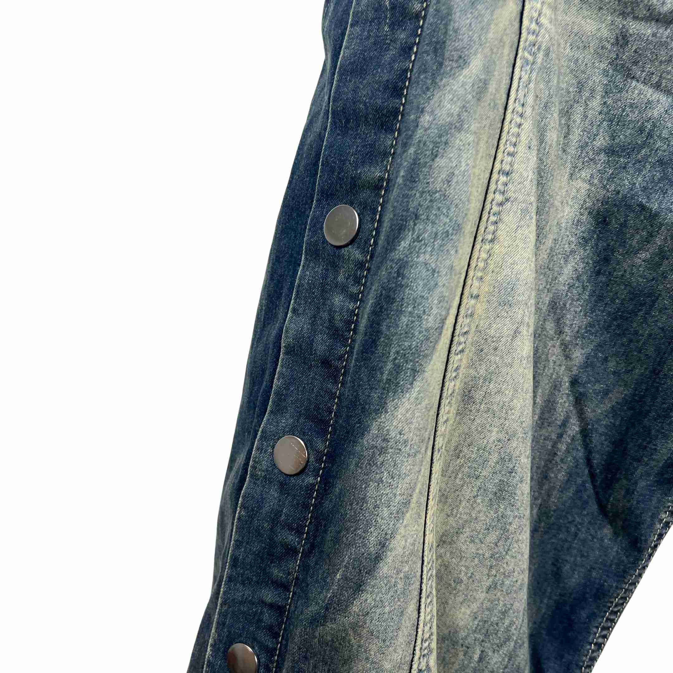 Rick Owens Hustler Denim Pusher Pants - PerfectKickZ