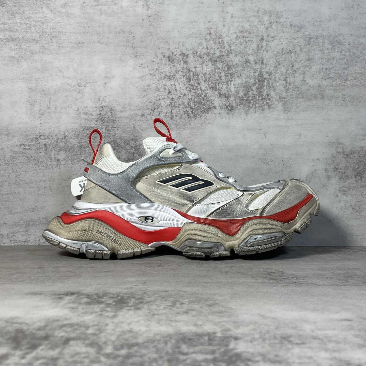 Balenciaga Cargo Sneaker In Beige, Grey And Red - PerfectKickZ