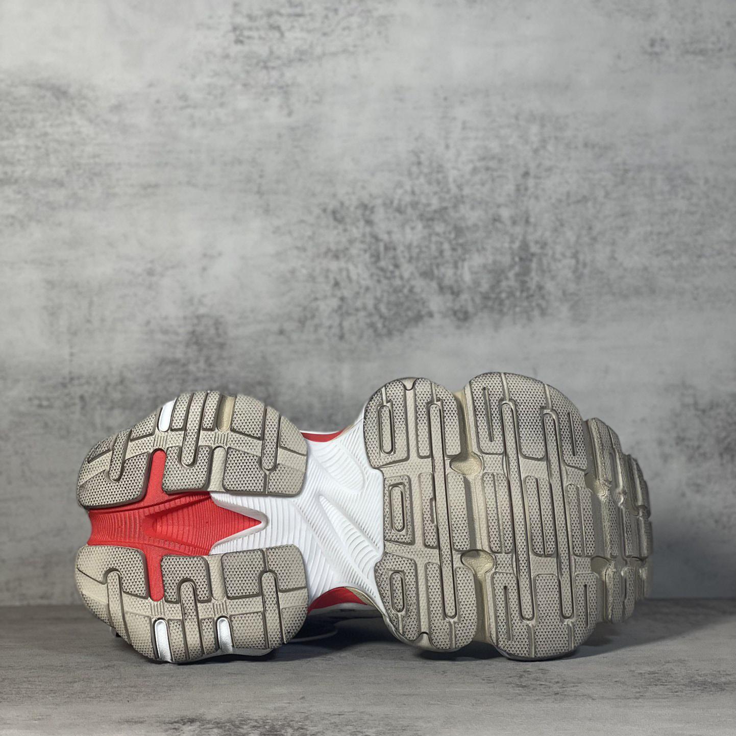 Balenciaga Cargo Sneaker In Beige, Grey And Red - PerfectKickZ