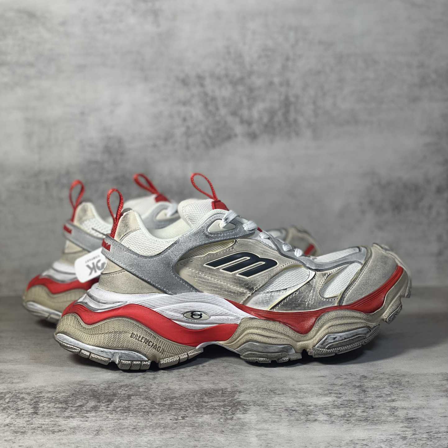 Balenciaga Cargo Sneaker In Beige, Grey And Red - PerfectKickZ