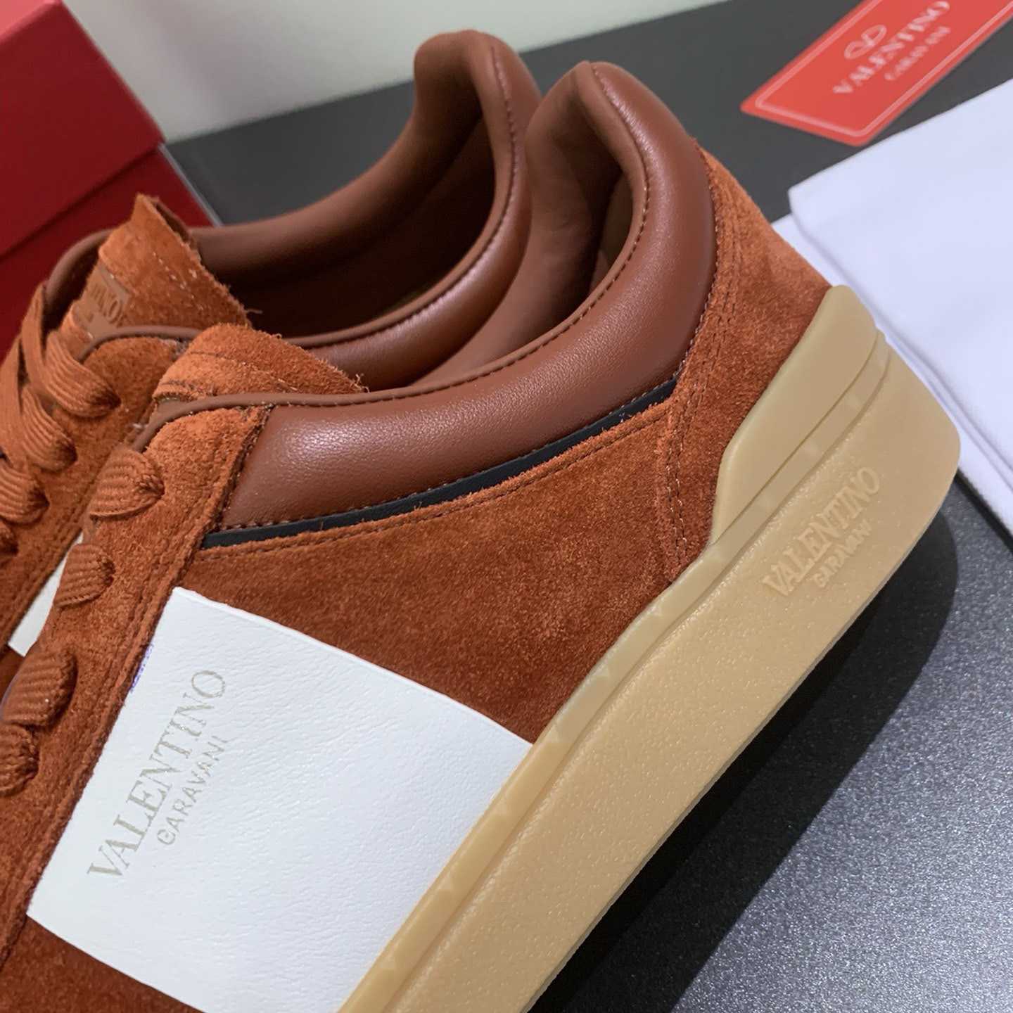 Valenti Upvillage Low Top Sneaker In Split Leather And Calfskin Nappa Leather - PerfectKickZ