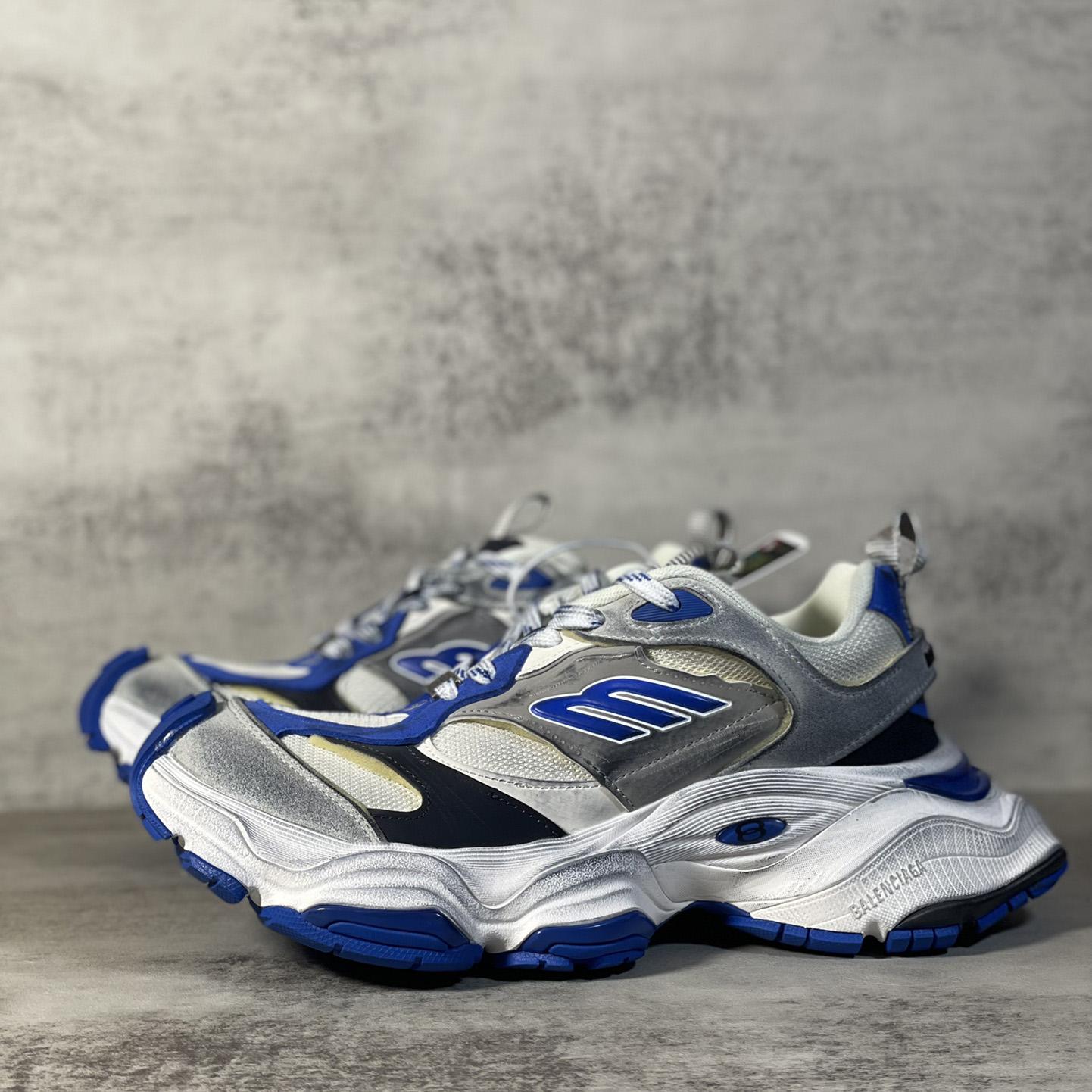 Balenciaga Cargo Sneaker In Grey,White And Blue  - PerfectKickZ