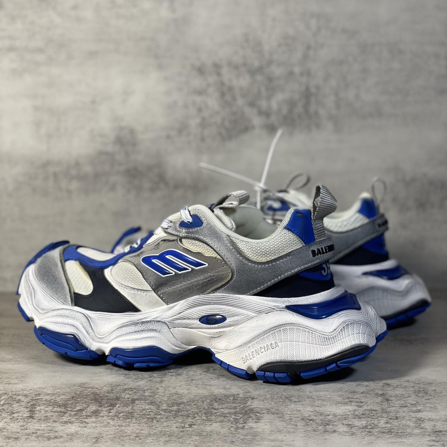 Balenciaga Cargo Sneaker In Grey,White And Blue  - PerfectKickZ