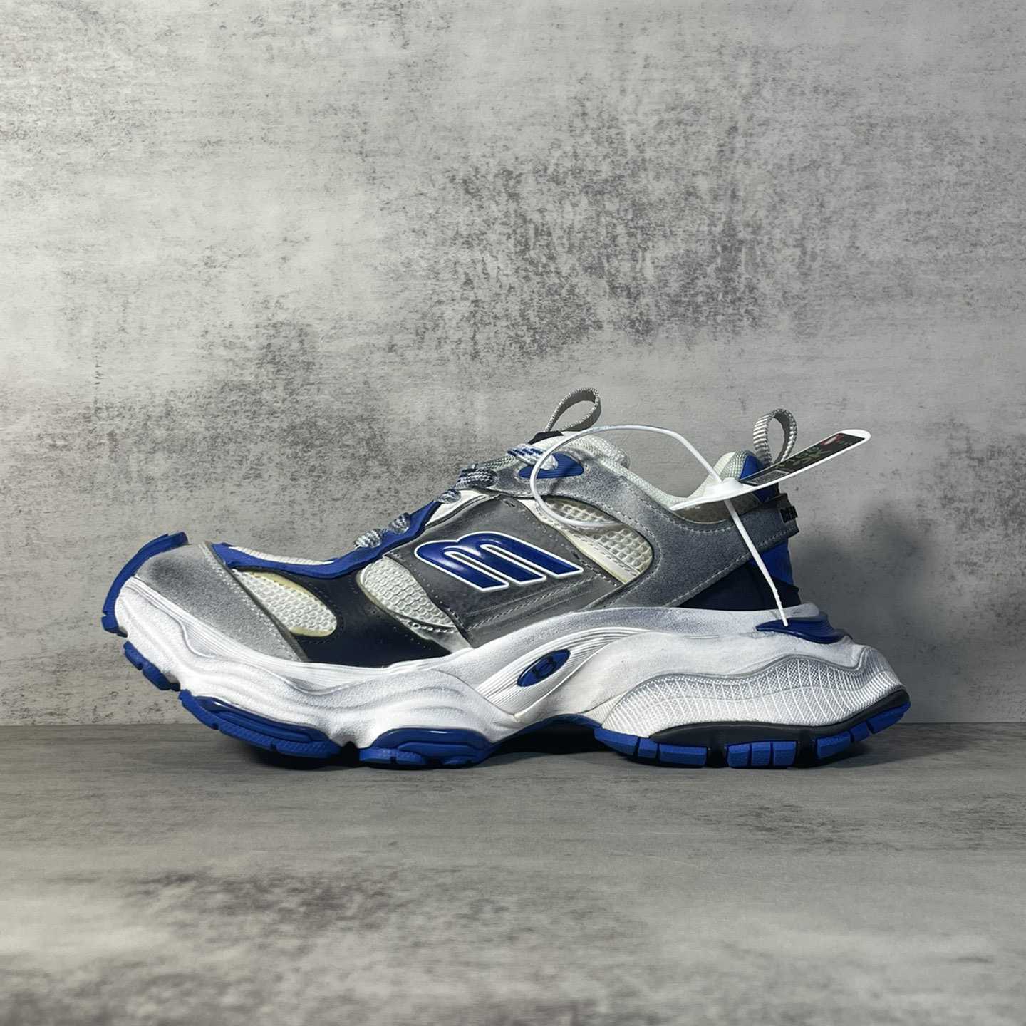 Balenciaga Cargo Sneaker In Grey,White And Blue  - PerfectKickZ