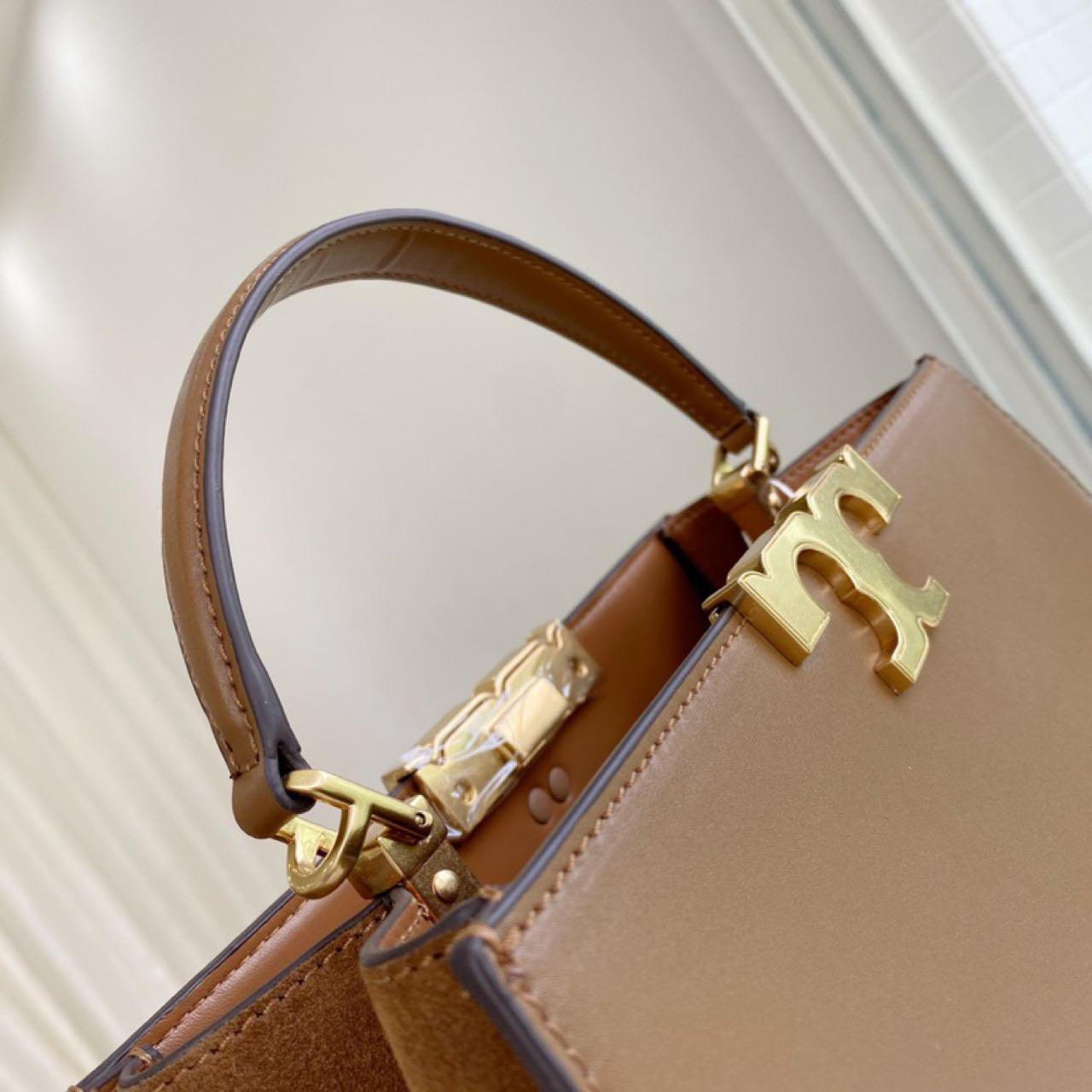 ToryBurch Eleanor Leather Tote Bag   32-22-12cm - PerfectKickZ