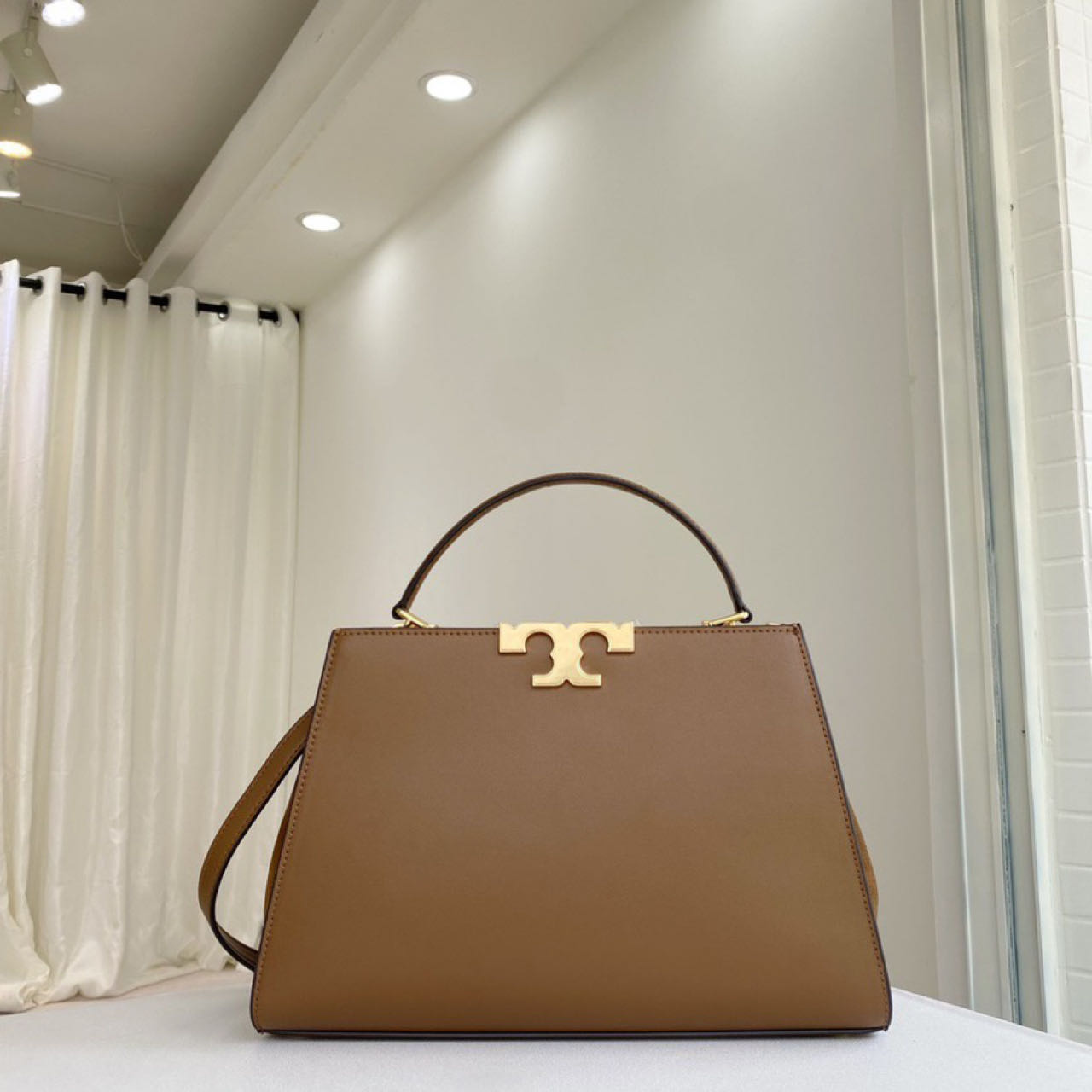 ToryBurch Eleanor Leather Tote Bag   32-22-12cm - PerfectKickZ