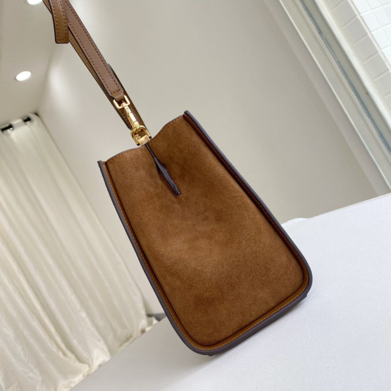 ToryBurch Eleanor Leather Tote Bag   32-22-12cm - PerfectKickZ