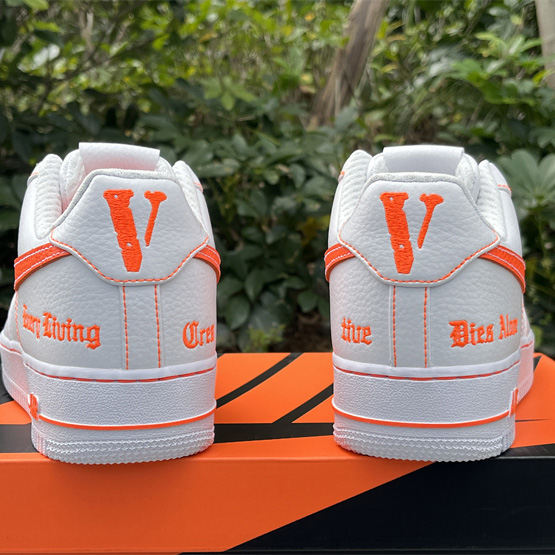 VLONE xNike Air Force 1Low orang Sneaker      AA5360-100 - PerfectKickZ