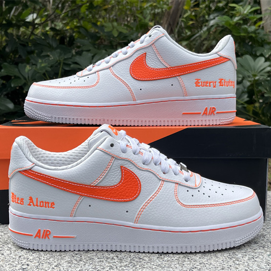 VLONE xNike Air Force 1Low orang Sneaker      AA5360-100 - 