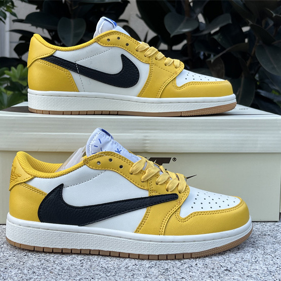 Travis Scott x Air Jordan 1 Low “Canary”  Sneaker   DZ4137-700 - PerfectKickZ