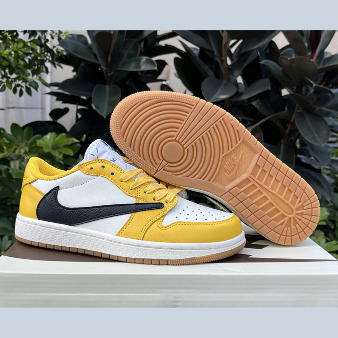 Travis Scott x Air Jordan 1 Low “Canary”  Sneaker   DZ4137-700 - PerfectKickZ