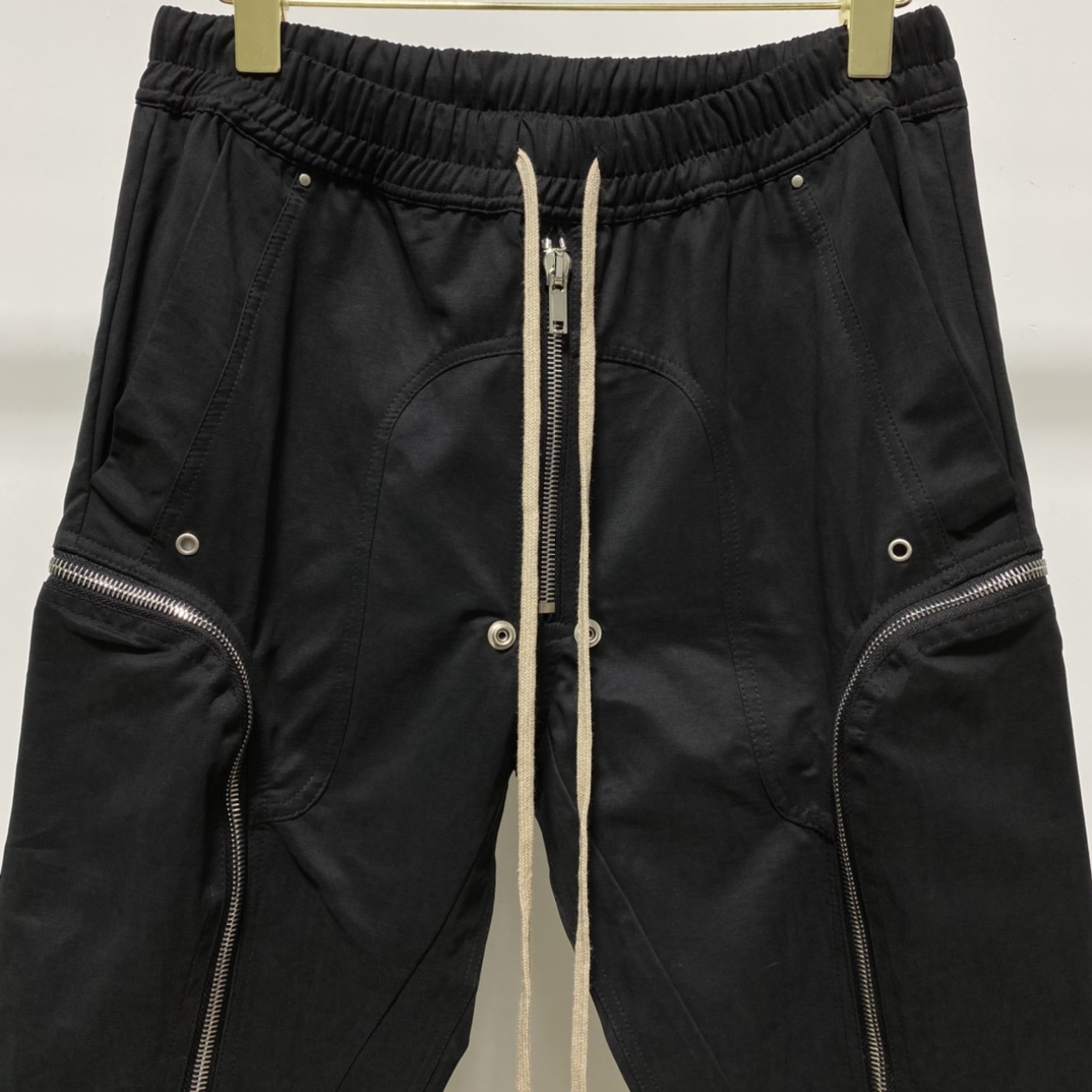 Rick Owens Black Bauhaus Cargo Pants - PerfectKickZ
