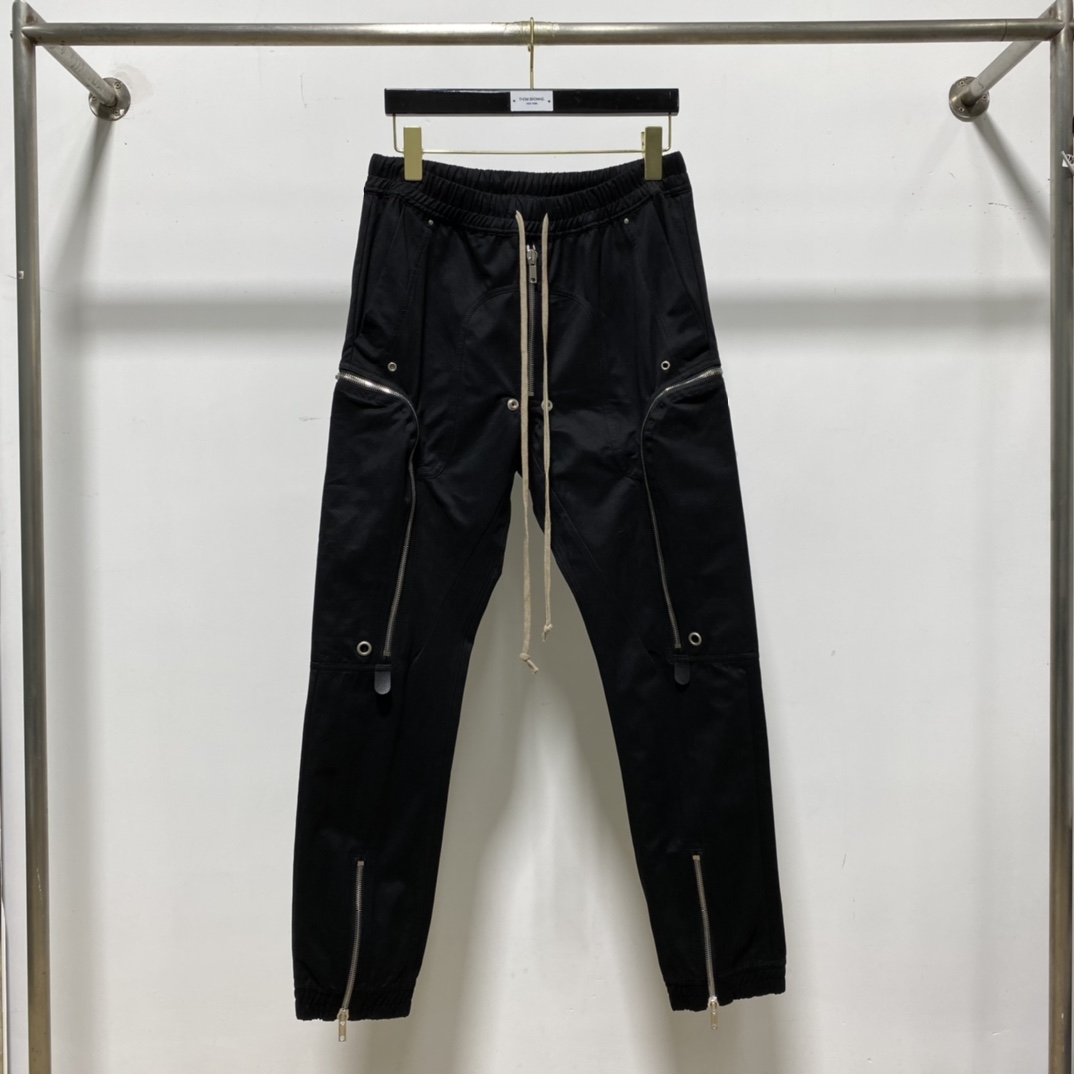 Rick Owens Black Bauhaus Cargo Pants - PerfectKickZ