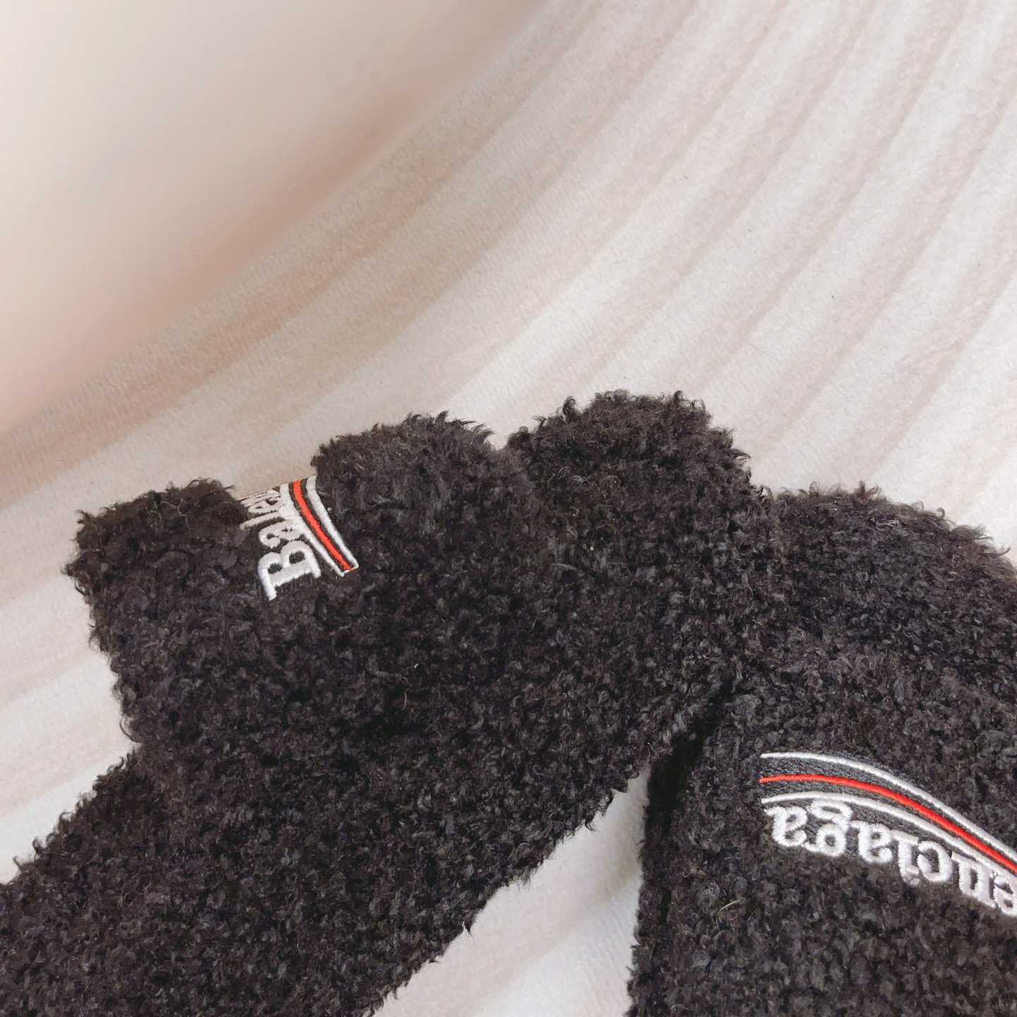 Balenciaga Furry Platform Sandal In Black - PerfectKickZ