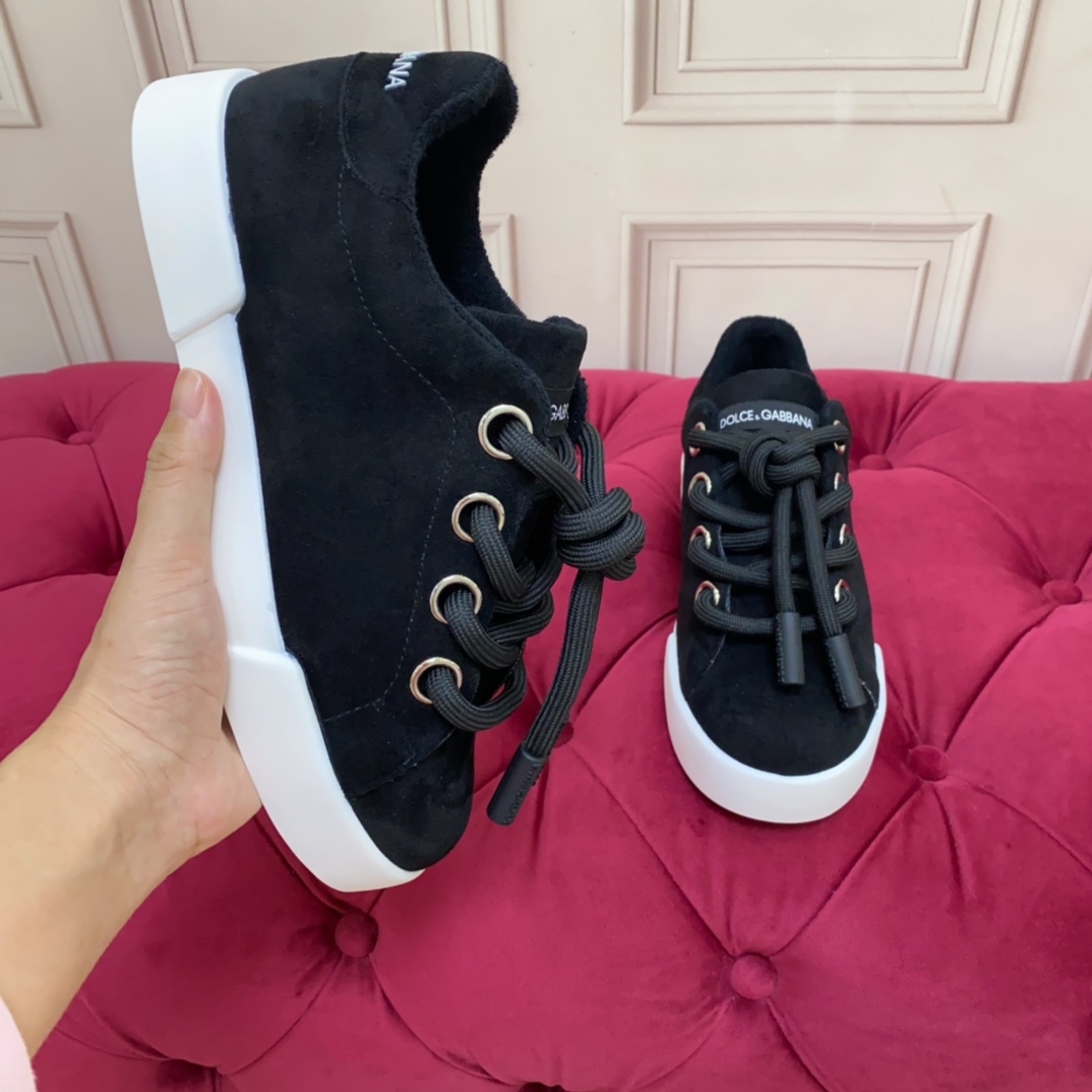 Dolce & Gabbana Fabric Portofino Sneakers - PerfectKickZ