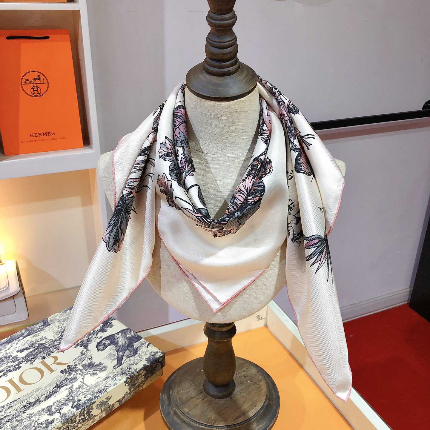 Dior Butterfly Around The World 90 Square Scarf - PerfectKickZ