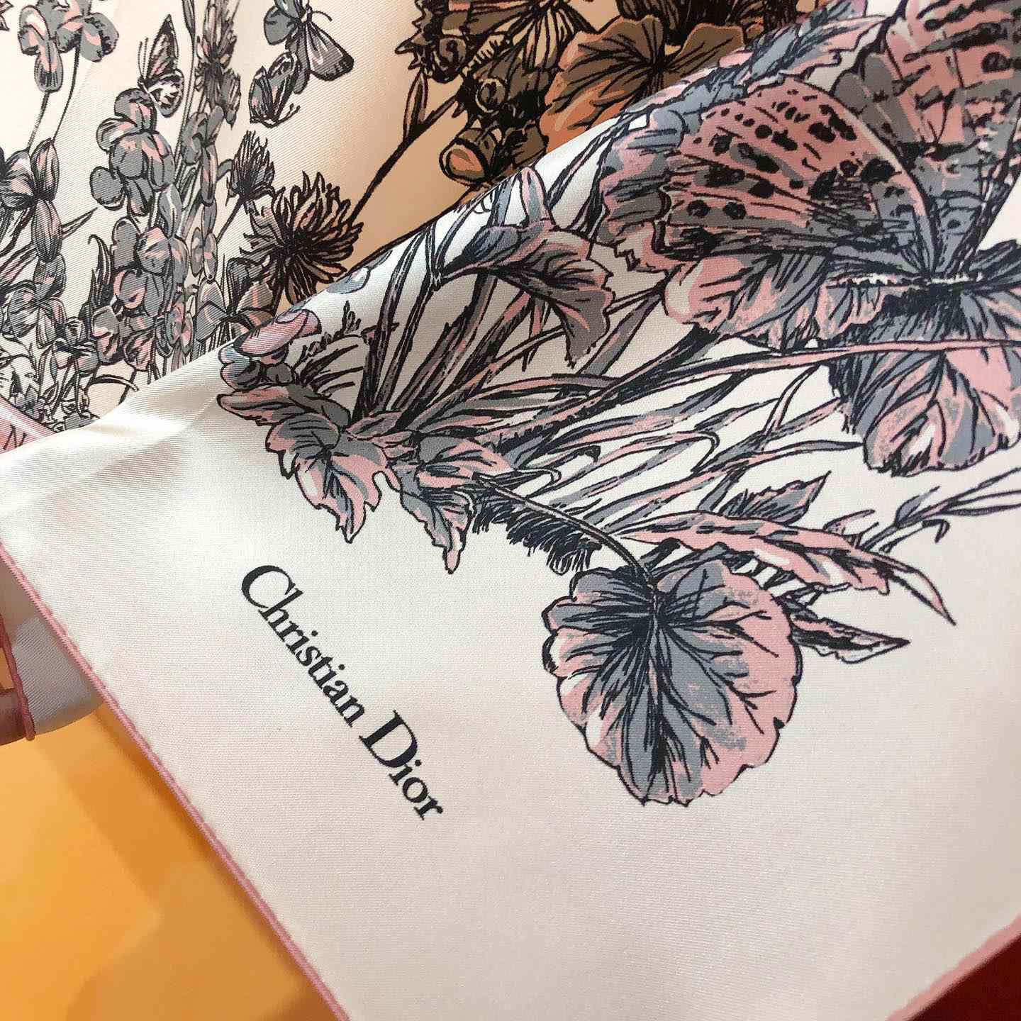 Dior Butterfly Around The World 90 Square Scarf - PerfectKickZ