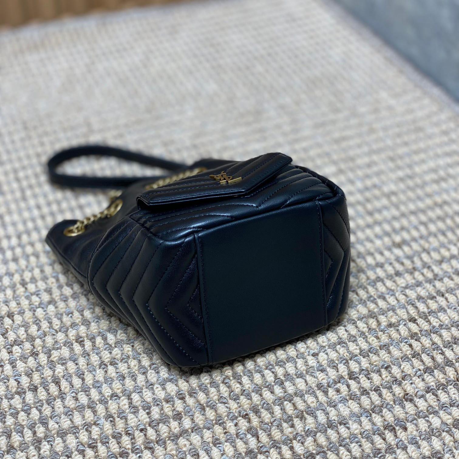 Saint Laurent Joe Mini Bucket Bag In Quilted Lambskin  - PerfectKickZ