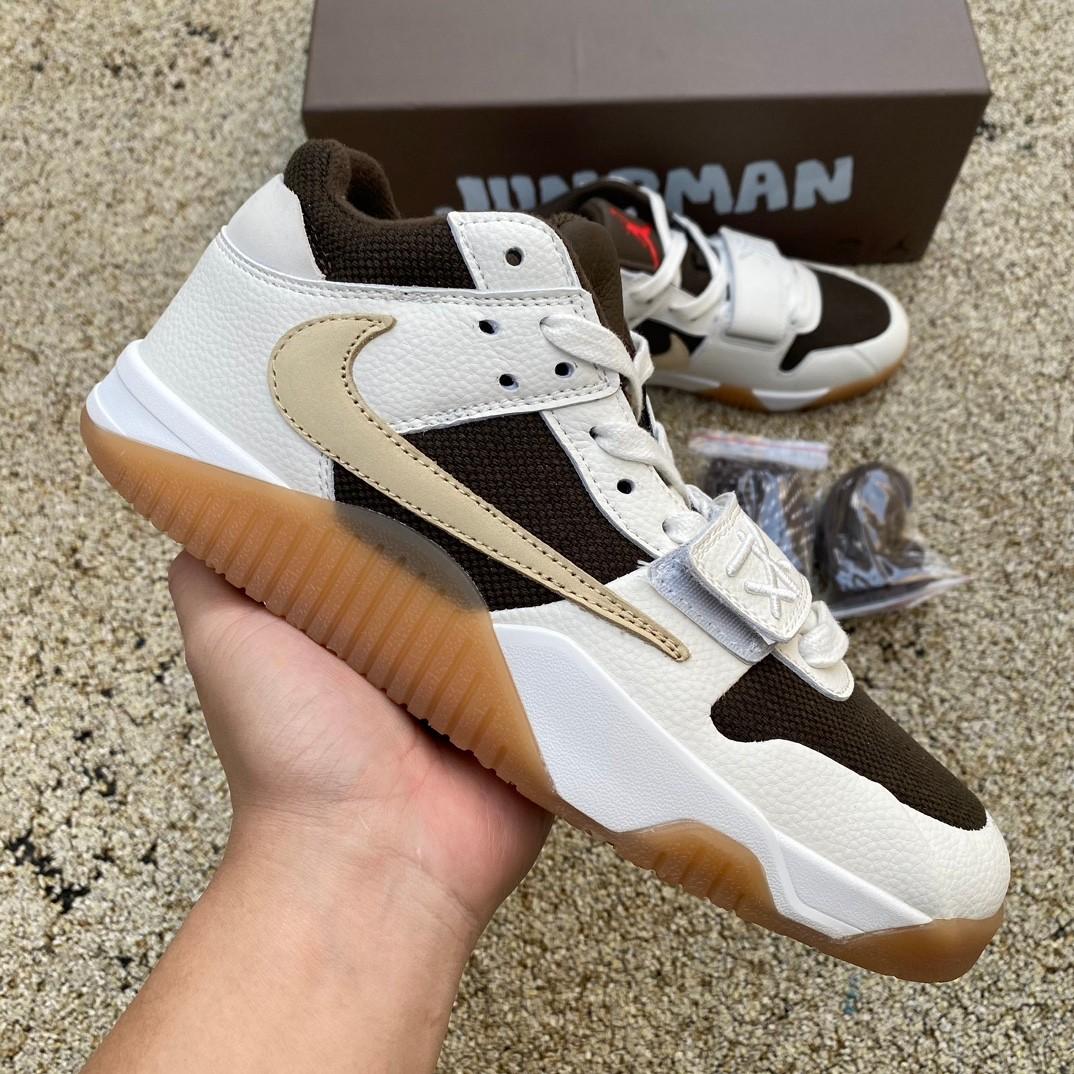 Travis Scott x Jordan Executive The Check Sneaker    fz8117-100 - PerfectKickZ