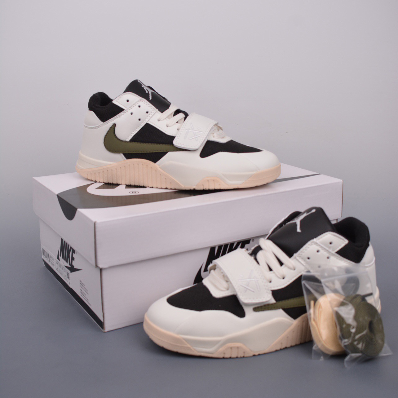 Travis Scott x Jordan Executive The Check Sneaker    FZ8117 - PerfectKickZ