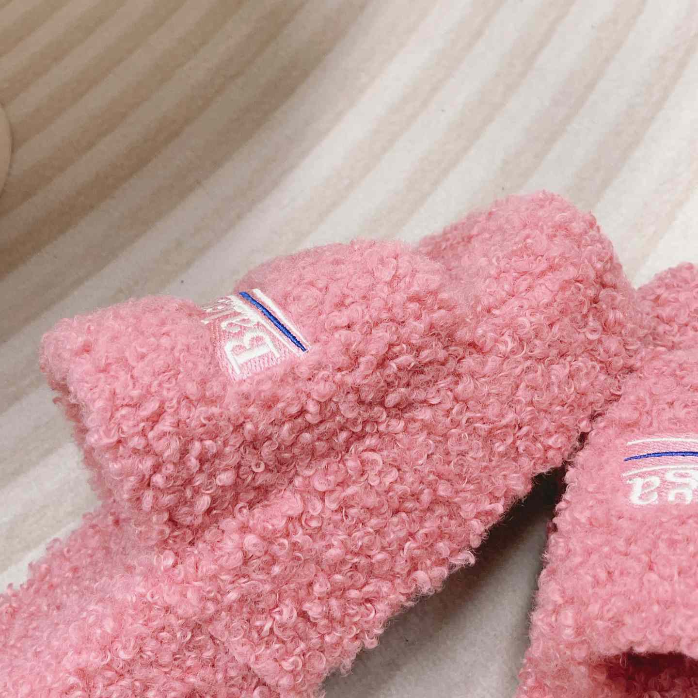 Balenciaga Furry Platform Sandal In Pink - PerfectKickZ