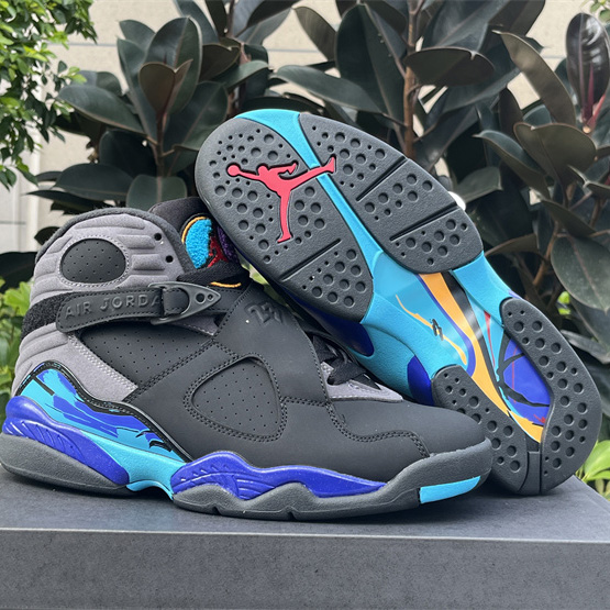 Air Jordan 8 Retro Aqua Sneakers     305381-025 - PerfectKickZ