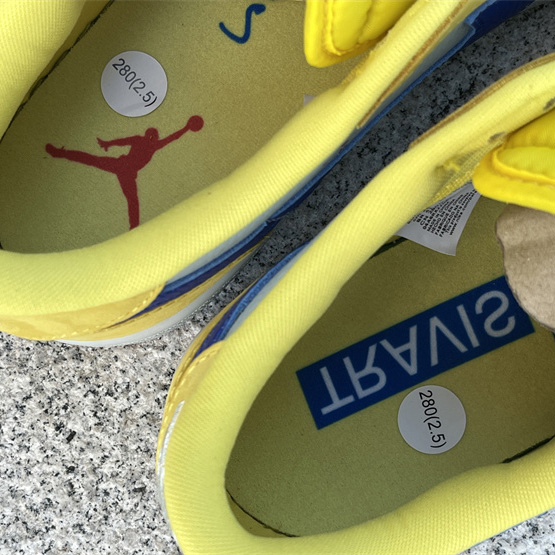 Travis Scott x Air Jordan 1 Low Canary Sneaker      DZ4137-700 - PerfectKickZ