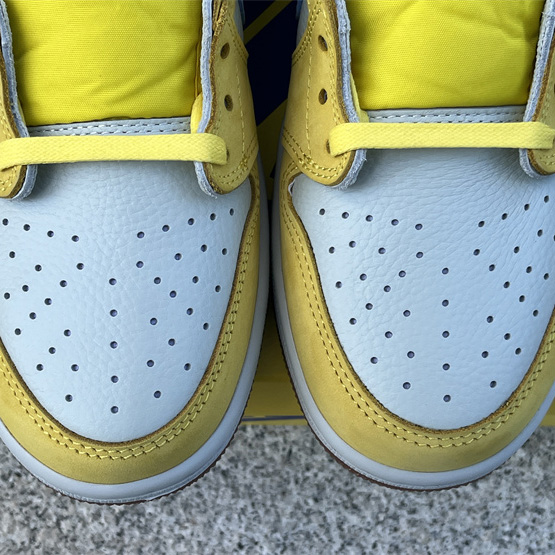 Travis Scott x Air Jordan 1 Low Canary Sneaker      DZ4137-700 - PerfectKickZ