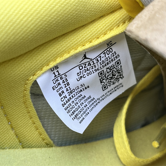 Travis Scott x Air Jordan 1 Low Canary Sneaker      DZ4137-700 - PerfectKickZ