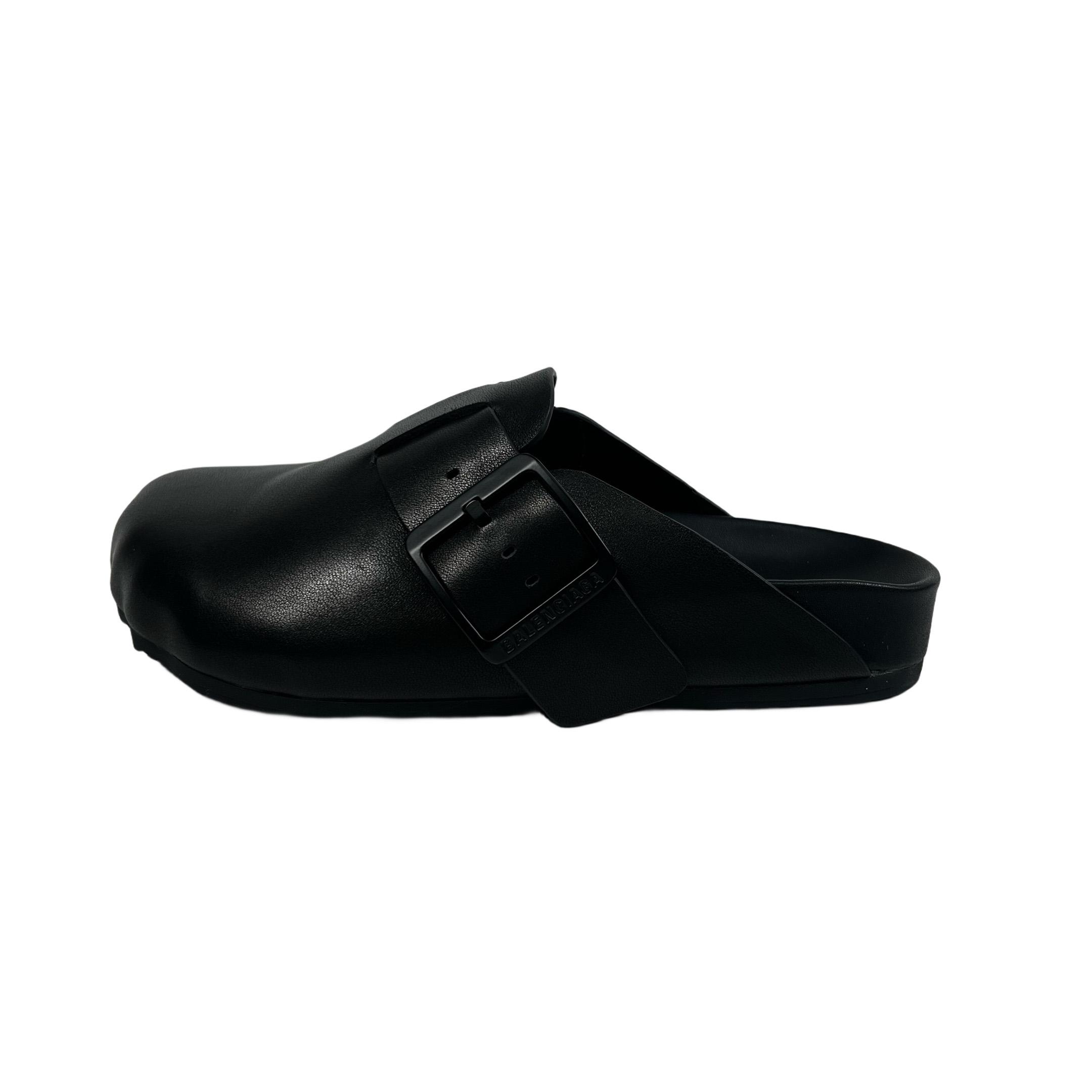 Balenciaga Sunday Mule In Black  - PerfectKickZ