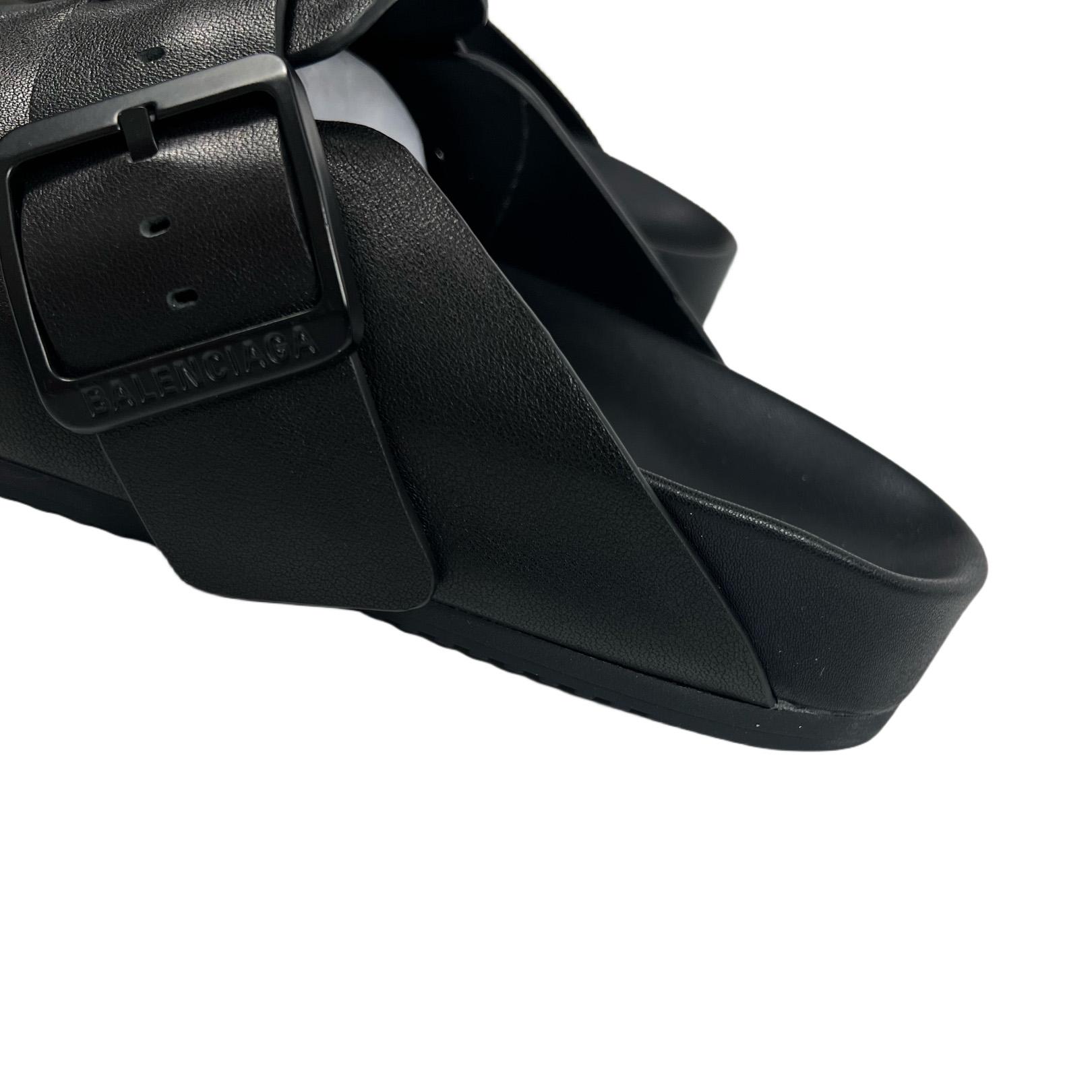 Balenciaga Sunday Mule In Black  - PerfectKickZ