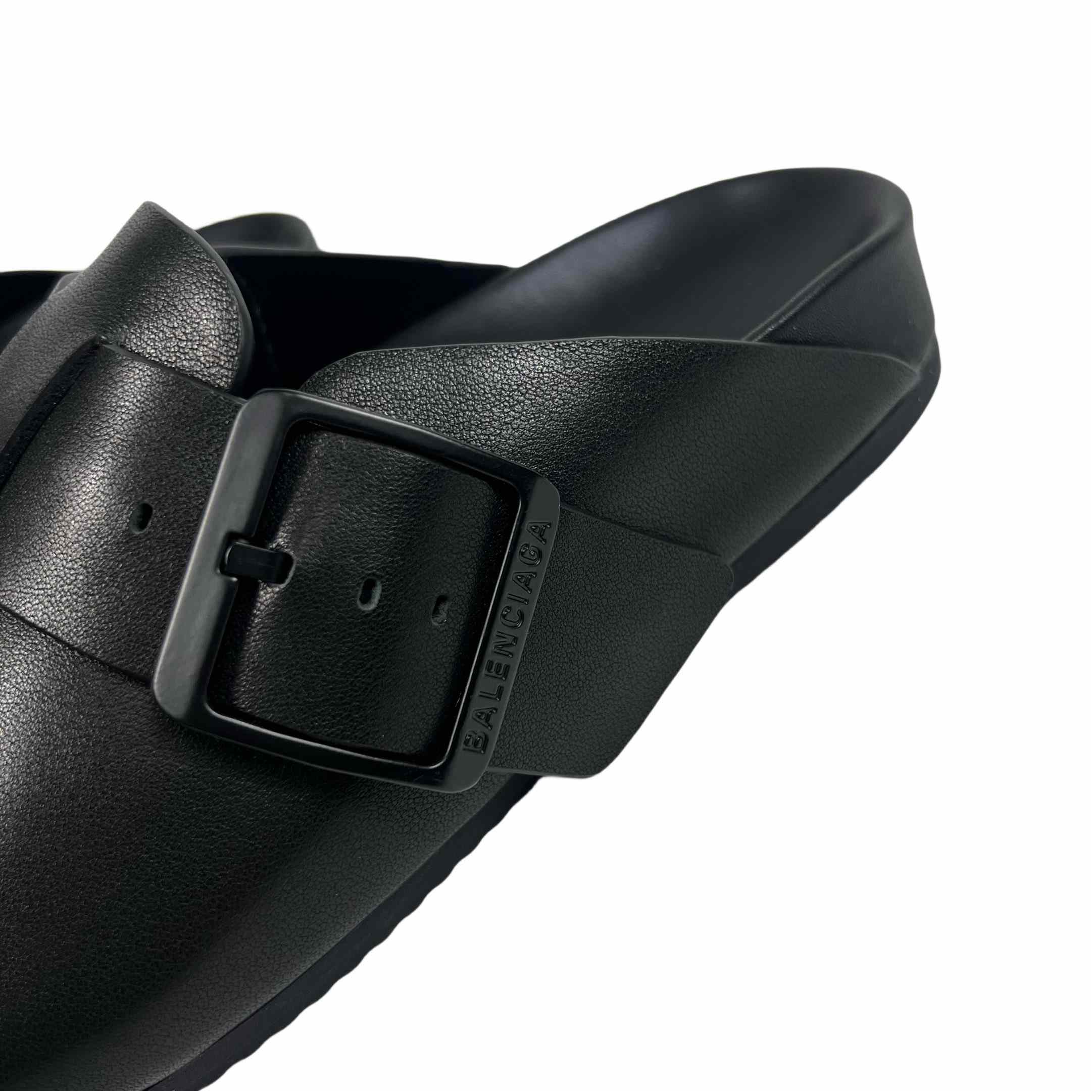 Balenciaga Sunday Mule In Black  - PerfectKickZ