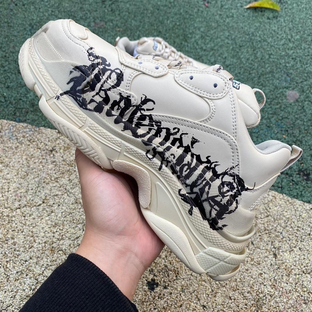Balenciaga Triple S Sneaker In White/red/black - PerfectKickZ