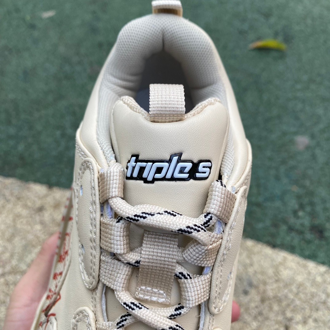 Balenciaga Triple S Sneaker In White/red/black - PerfectKickZ