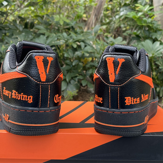 VLONE xNike Air Force 1Low orang Sneaker      AA5360-001  - PerfectKickZ