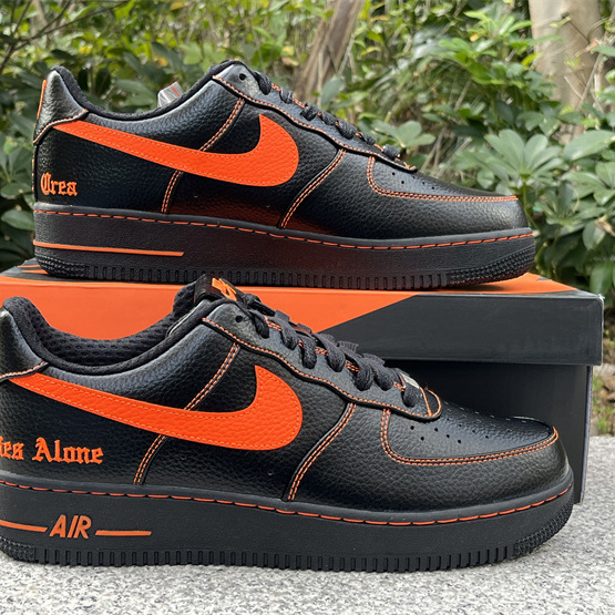 VLONE xNike Air Force 1Low orang Sneaker      AA5360-001  - PerfectKickZ